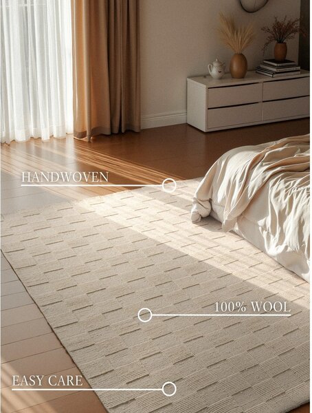 Krémový ručně tkaný vlněný koberec 200x300 cm Scala – Villeroy&Boch
