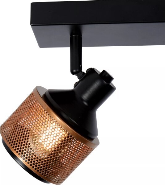 Lucide 77980/02/30 - Bodové svítidlo RAFA 2xE14/40W/230V černá/bronz