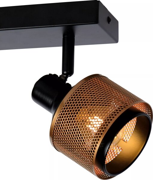 Lucide 77980/02/30 - Bodové svítidlo RAFA 2xE14/40W/230V černá/bronz