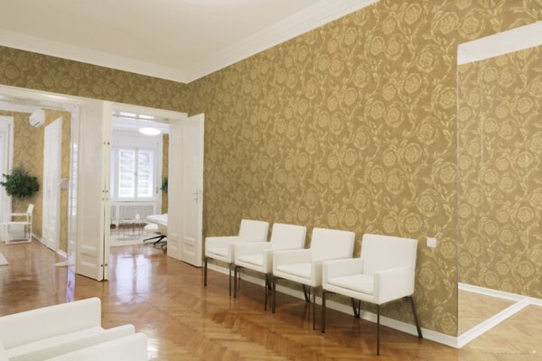 A.S. Création | Vliesová tapeta na zeď Versace 93588-3 | 0,70 x 10,05 m | zlatá