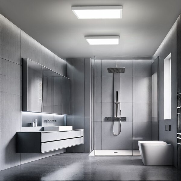 SOLIGHT LED stropní osvětlení přisazené, 40W, 4800lm, 4000K, UGR