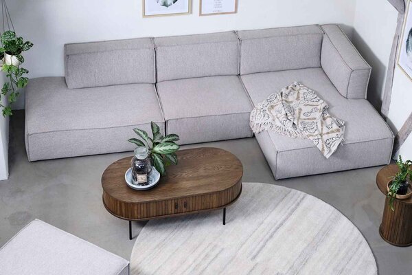 Designový konferenční stolek Vasiliy 120 cm kouřový dub