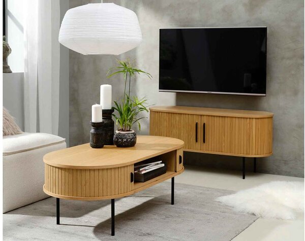 Designový konferenční stolek Vasiliy 120 cm přírodní dub