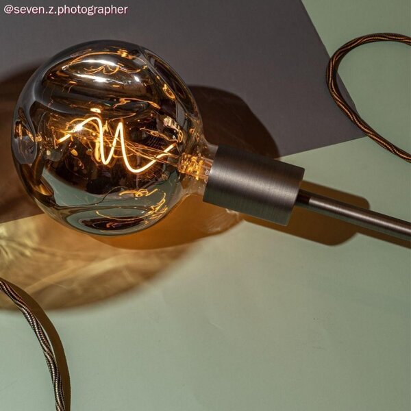 Creative cables LED žárovka smoky deformovaná G145 spirálové vlákno 5W E27 stmívatelná 2000K
