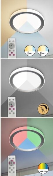 Rabalux 3510-LED RGB Stmívatelné stropní svítidlo EVEREST LED/40W/230V Wi-Fi +DO