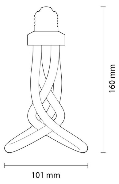 Creative cables LED žárovka plumen 001 6,5W E27 stmívatelná 3500K
