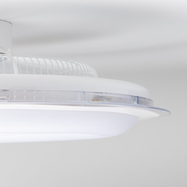 Brilagi - LED Stmívatelné svítidlo s ventilátorem RONDA LED/48W/230V bílá + DO