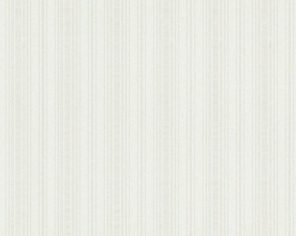 A.S. Création | Papírová tapeta na zeď Concerto 30187-5 | 0,53 x 10,05 m | metalická, bílá