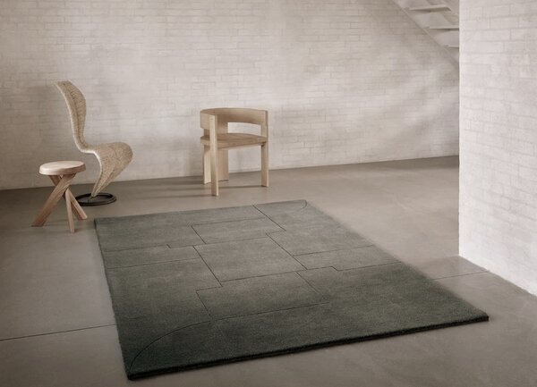 Linie Design Koberec Geometric Maze Moss, mechový Rozměr: 140x200 cm
