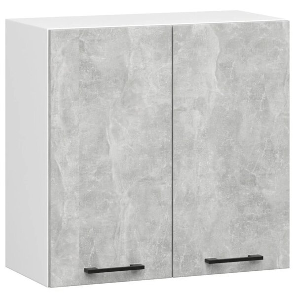 Rovná kuchyňská linka 240 cm VERMINA - beton / bílá