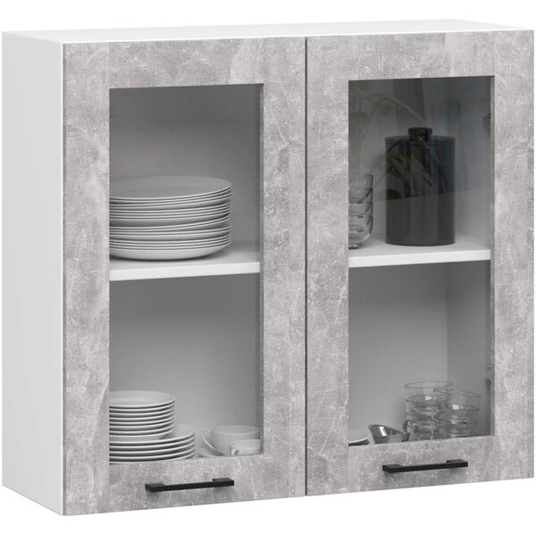 Rovná kuchyňská linka do paneláku 180 cm VERMINA - beton