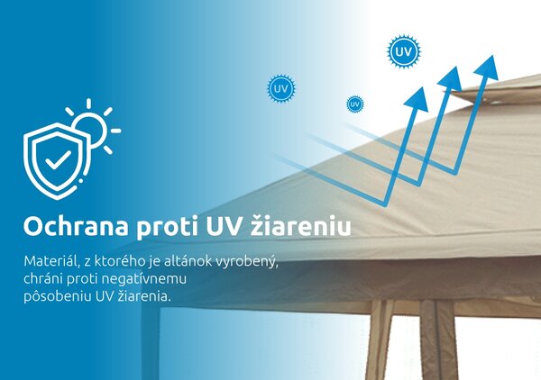 Marimex | Zahradní altán Marimex Vista 3x3 m - béžový | 10970574