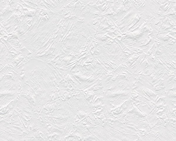 A.S. Création | Přetíratelná vliesová tapeta na zeď Meistervlies 1414-15 | 0,53 x 10,05 m | bílá přetíratelná