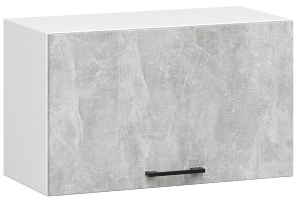 Rohová kuchyňská linka 300x90 cm VERMINA - beton / bílá