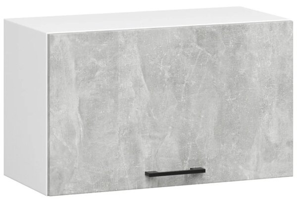 Rovná kuchyňská linka 240 cm VERMINA - beton / bílá