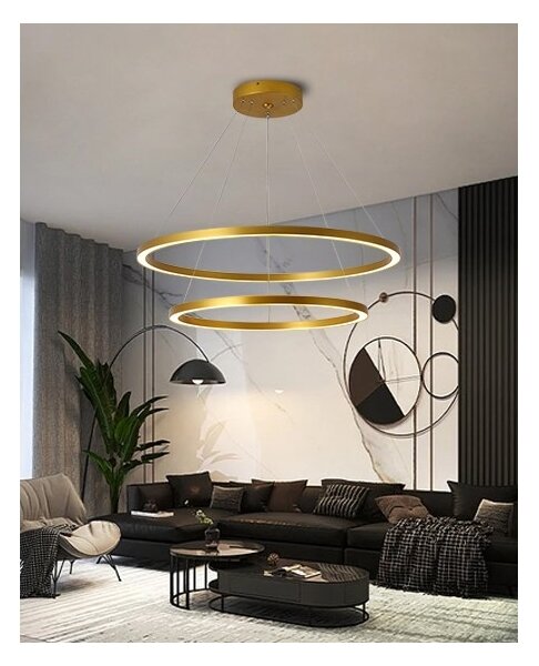 Immax NEO 07159-G80-60 - LED Stmívatelný lustr FINO LED/93W/230V Tuya zlatá + DO