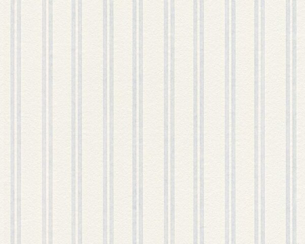 A.S. Création | Přetíratelná vliesová tapeta na zeď Meistervlies 2435-15 | 0,53 x 10,05 m | bílá přetíratelná