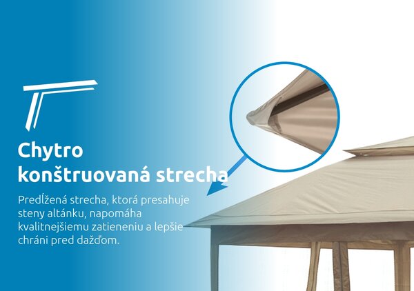 Marimex | Zahradní altán Marimex Vista 3x3 m - béžový | 10970574