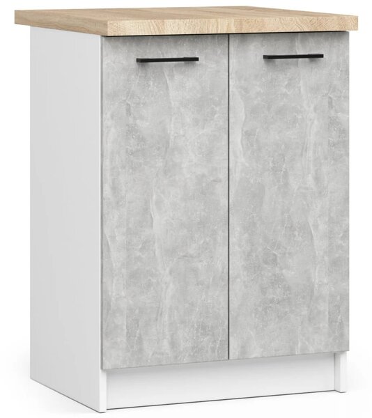 Rovná kuchyňská linka do paneláku 240 cm VERMINA - beton