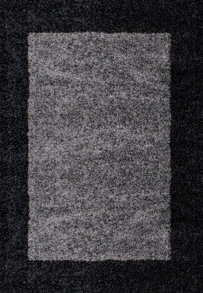 Vopi | Kusový koberec Life Shaggy 1503 anthracit - Kulatý průměr 200 cm