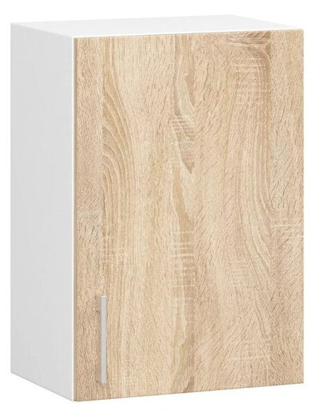 Rovná kuchyňská linka 180 cm TRIVORA - dub sonoma / bílá