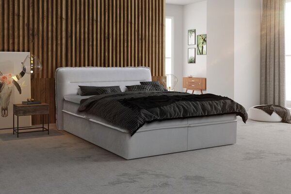 Manželská postel Corsa 180x200cm, šedá + matrace!