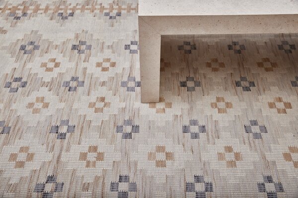 Diamond Carpets India, Ručně vázaný kusový koberec Sultan DESP P87 Ivory White Gold, 120x170, béžová, vícebarevná, chodba / předsíň