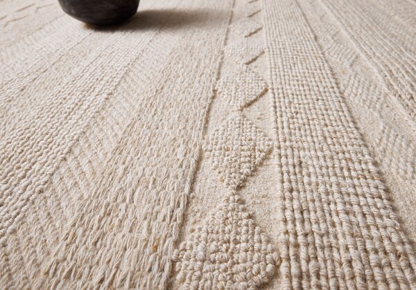 Diamond Carpets India, Ručně vázaný kusový koberec Grandeur DESP P54/2 Dune White, 80x150, béžová, chodba / předsíň