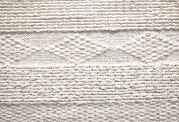 Diamond Carpets India, Ručně vázaný kusový koberec Winter DESP P88 Mohair White, 80x150, bílá, ložnice