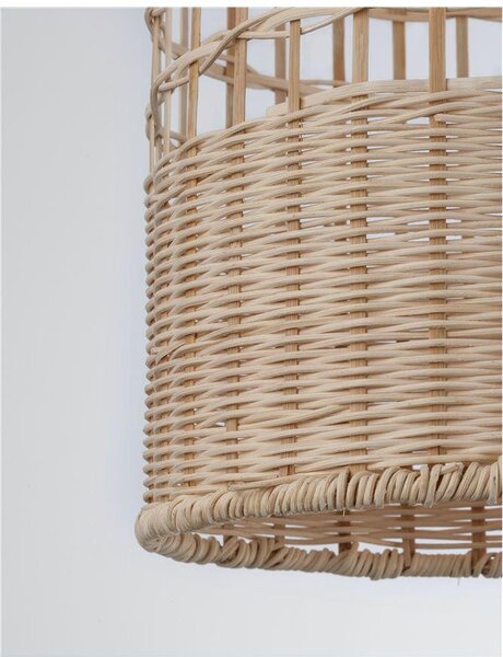 Nova Luce Závěsné svítidlo MIA, přírodní barva E27 1x12W