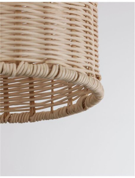 Nova Luce Závěsné svítidlo MIA, přírodní barva E27 1x12W