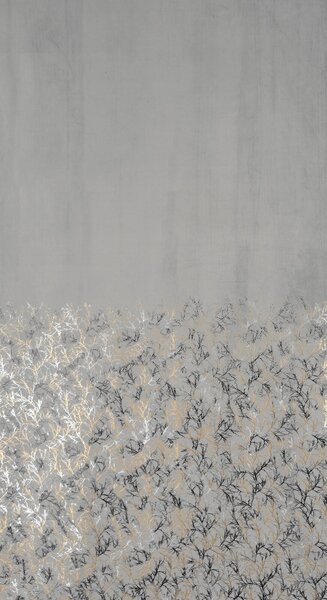 ZATEMŇOVACÍ ZÁVĚS NA KROUŽCÍCH TORI 140X250 CM VZOROVANÁ