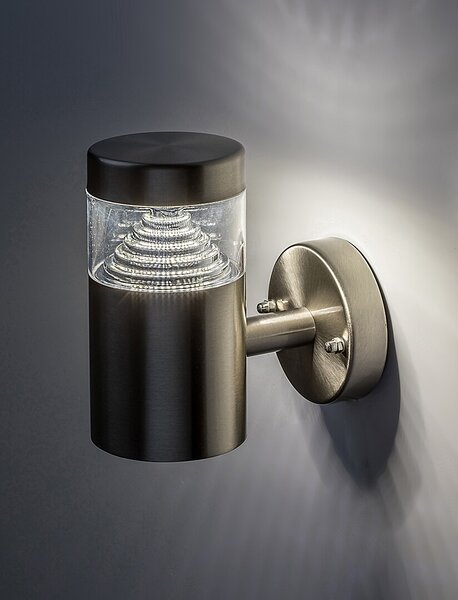 Rabalux 7827 Lisbon LED Nástěnné venkovní světlo | Přírodní bílá | 7W | Kov | Nerez - r-7827