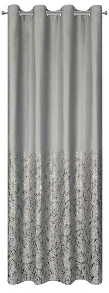 ZATEMŇOVACÍ ZÁVĚS NA KROUŽCÍCH TORI 140X250 CM VZOROVANÁ