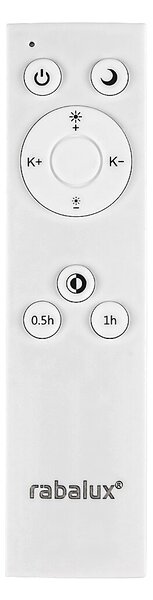 Rabalux 3328 Tayla LED Stropní svítidlo s ovladačem | Variabilní | Stmívatelné | 60W | Bílá - r-3328