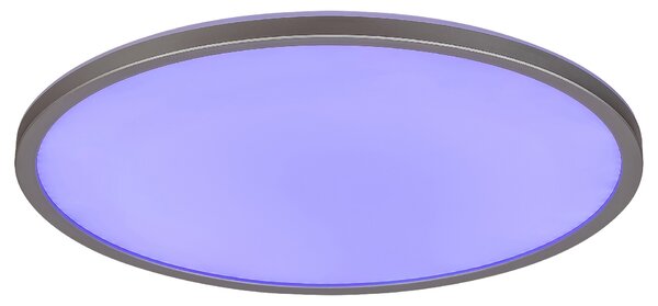 Rabalux 2290 Rasmus LED Stropní svítidlo s ovladačem | Přírodní bílá | RGB | Stmívatelné | 22W | Bílá | Kov | Stříbrná - r-2290