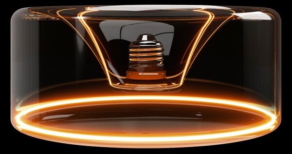 Creative cables Kouřová LED žárovka Ghost Line ve tvaru donutu 195x83 6W 380Lm E27 1900K stmívatelná - G12