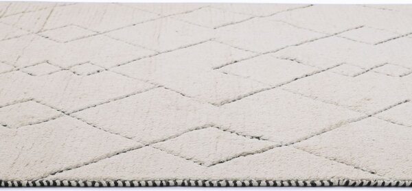 Linie Design Geometrický koberec Torun Black, smetanovo-černý Rozměr: 140x200 cm