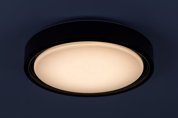 Rabalux 3283 Foster LED Stropní svítidlo s pohybovým čidlem | RGB | Variabilní | Stmívatelné | 28W | Bílá | Černá - r-3283