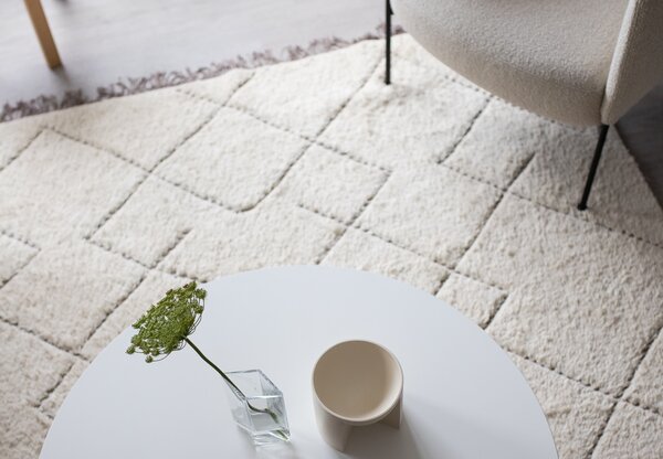 Linie Design Geometrický koberec Torun Earth, smetanovo-hnědý Rozměr: 140x200 cm