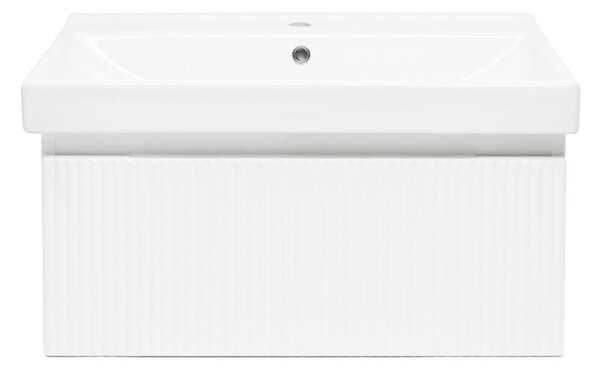 Koupelnová skříňka s umyvadlem SAT Evolution 78x30x44,8 cm bílá mat SATEVO80WMU1