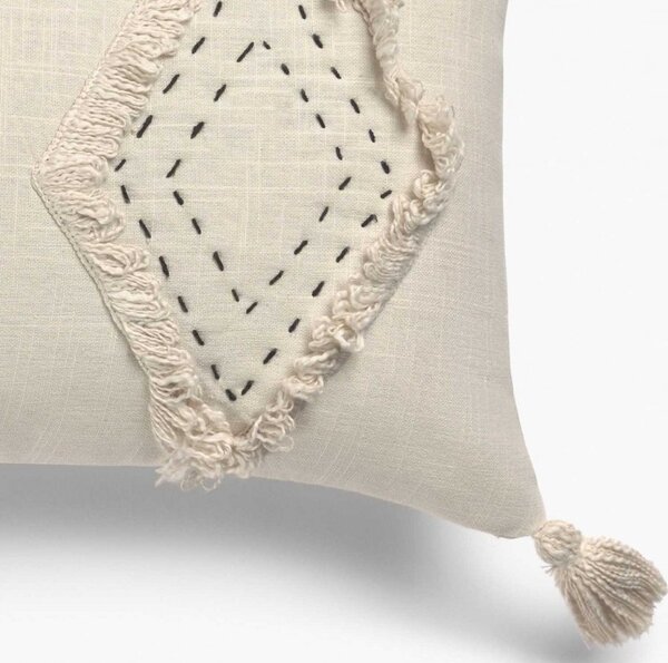 Calma House Bavlněný povlak na polštář Lienzo Ecru, slonová kost, 45x45 cm