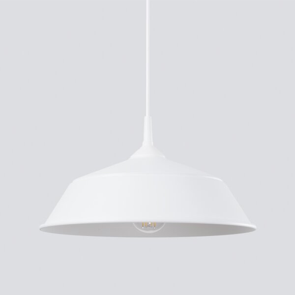 Sollux SL.1327 - Lustr na lanku FRIKA 1xE27/15W/230V pr. 34 cm bílá