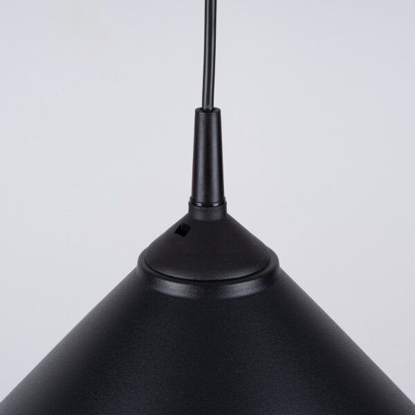 Sollux SL.1326 - Lustr na lanku ZUMA 1xE27/15W/230V pr. 30 cm černá