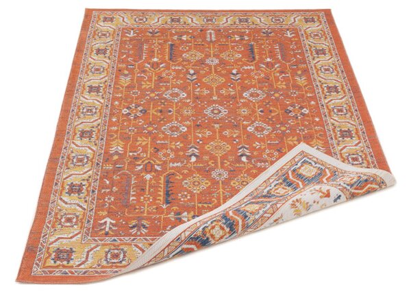 Šňůrkový oboustranný koberec ECHO FLORAL Ivory