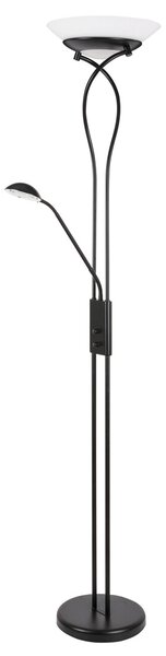 Rabalux 4554 Gamma Trend Stojací lampa | E27 | Bílá | Černá - r-4554