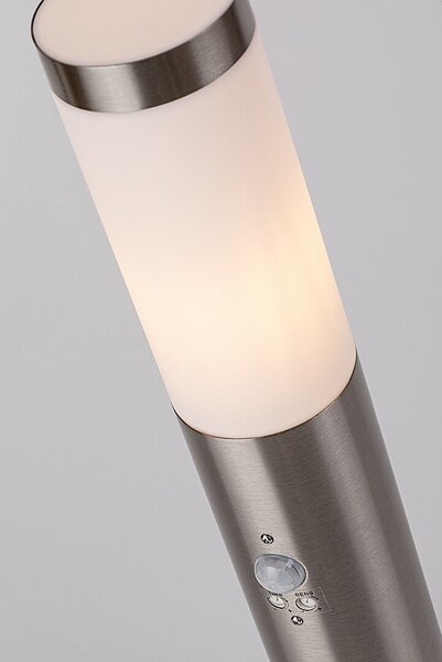 Rabalux 8267 Inox torch Zahradní sloupkové světlo | E27 | Bílá | Chrom | Kov - r-8267