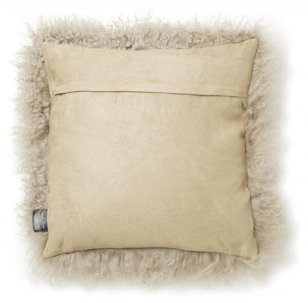 Skinnwille Home Collection Kožešinový polštář Taupe, tibetská kožešina, 40x40 cm