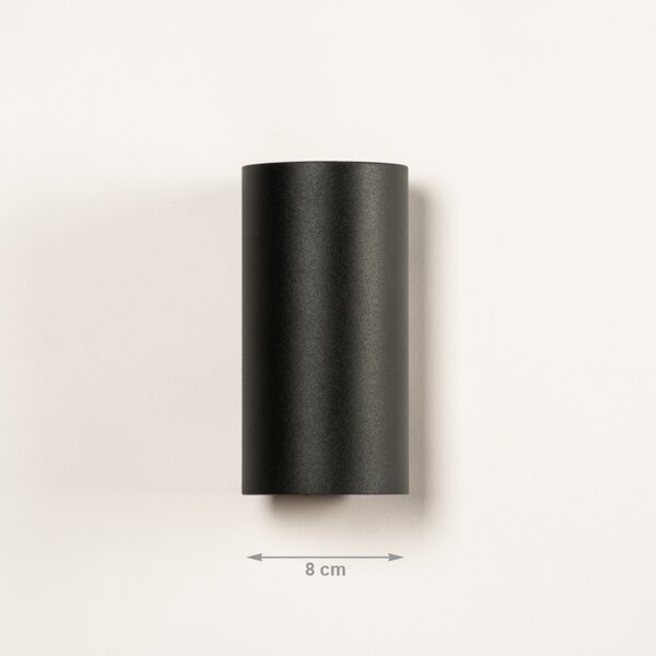 Nástěnné koupelnové designové svítidlo Baurne Black and Gold (LMD)