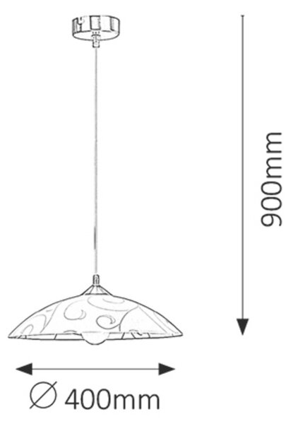 Rabalux 3856 Harmony Lux Skleněný lustr | E27 | Bílá - r-3856